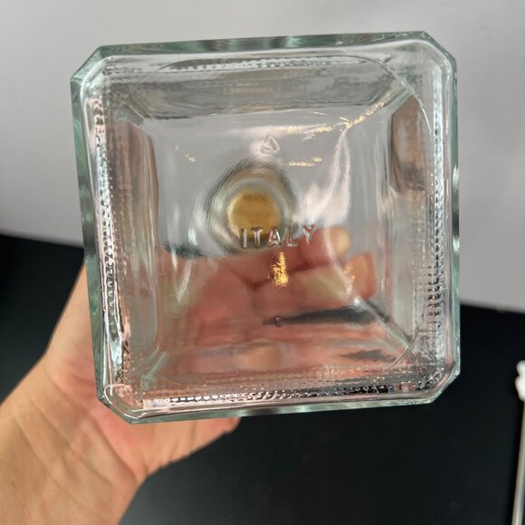 Vintage Liquor Decanter Bottle Nautical Etched Sailboat Schooner Cork Stopper - Picture 8 of 11